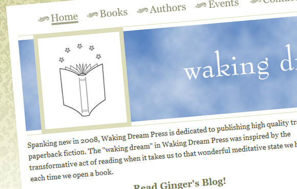 Waking Dream Press Web Site Screenshot